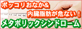 ポッコリおなか＆内臓脂肪が危ない！メタボリックシンドローム